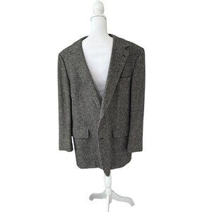 Brooks Brothers Mens Camel Hair Tweed Blazer Sport Coat Size 44 /XL? Houndstooth